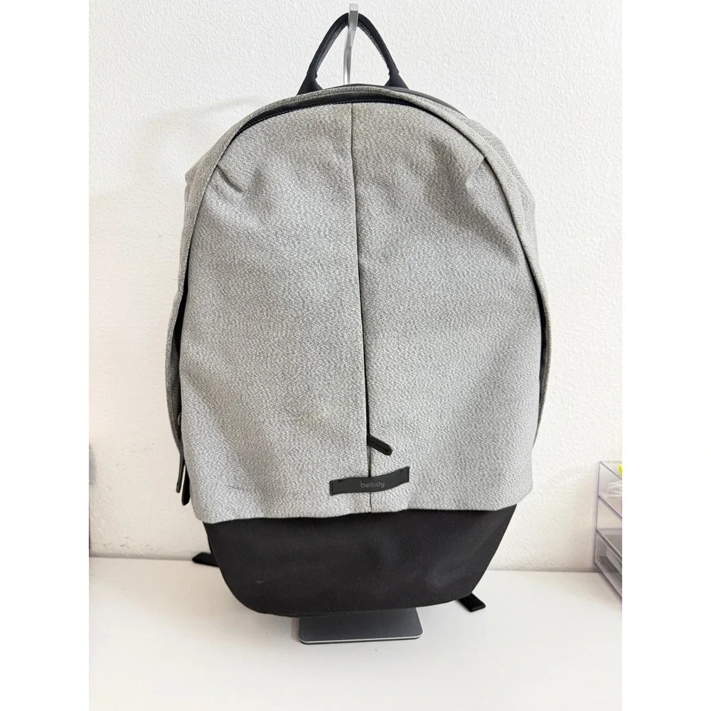 Bellroy Classic Backpack Grey Melange Black Laptop Sleeve Everyday Carry Bag